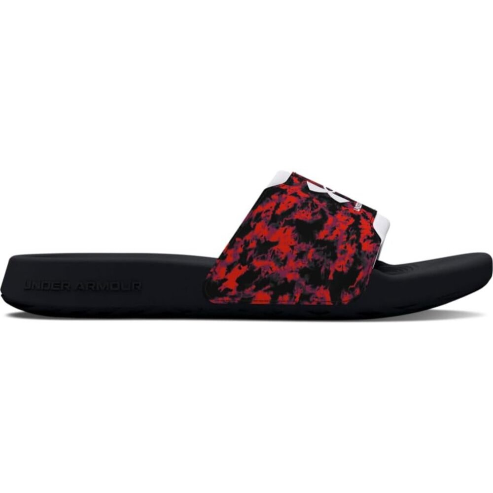 〽️Men Slide Sandal Black Red Slip-on Classic Comfort Streetwear Open-Toe Shoes - Picture 5 of 5